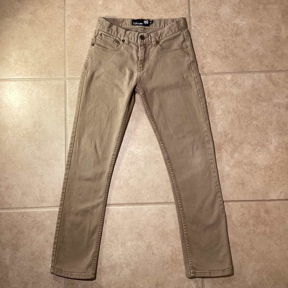 RSQ Tan Tokyo Super Skinny Pants Size 14